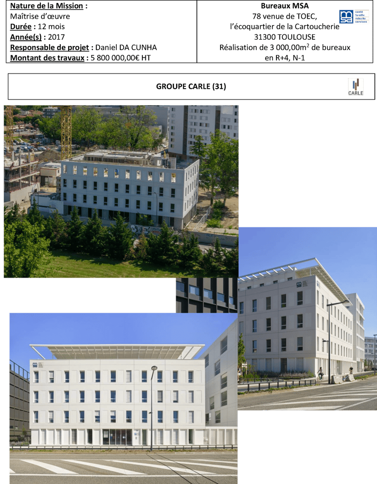 Bureaux MSA Toulouse