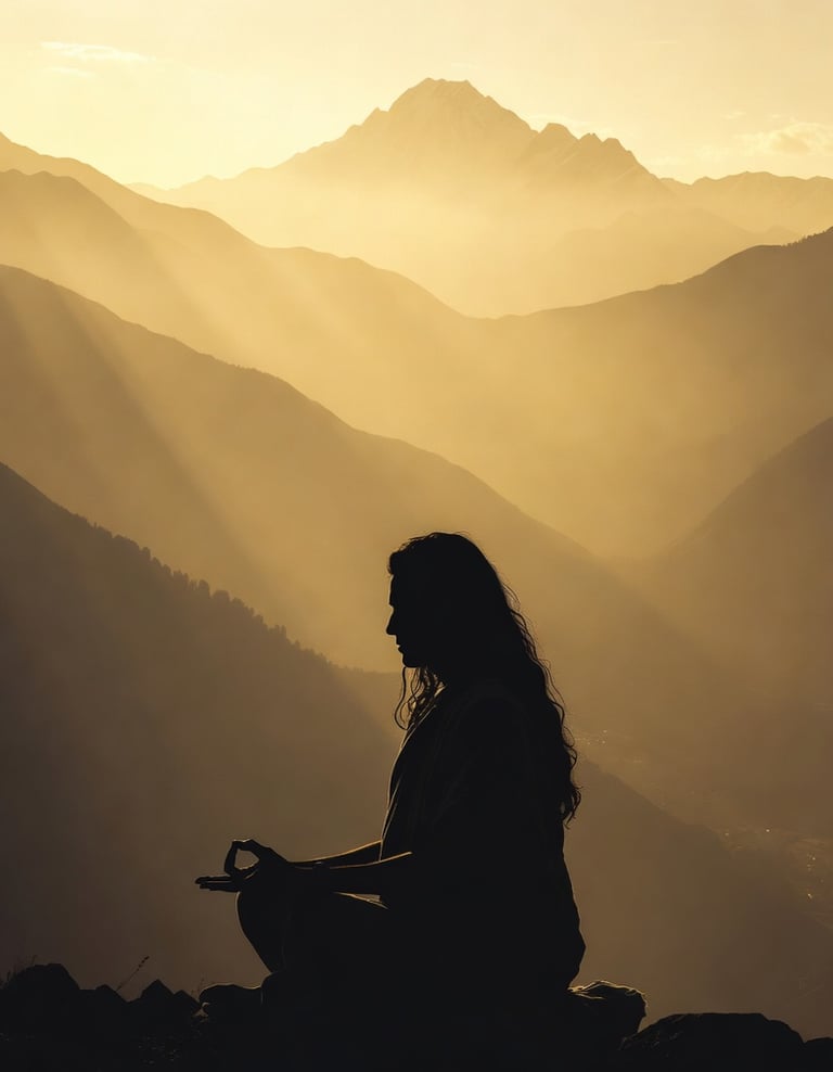 Yogi in meditation