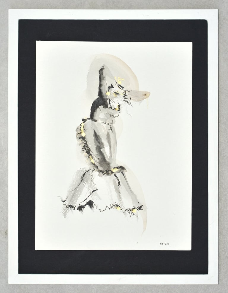 flamenco ink drawing