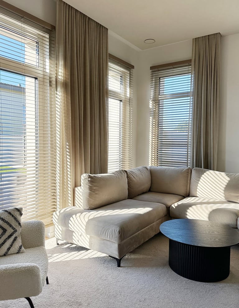 bėgelių ir žaliuzių montavimas