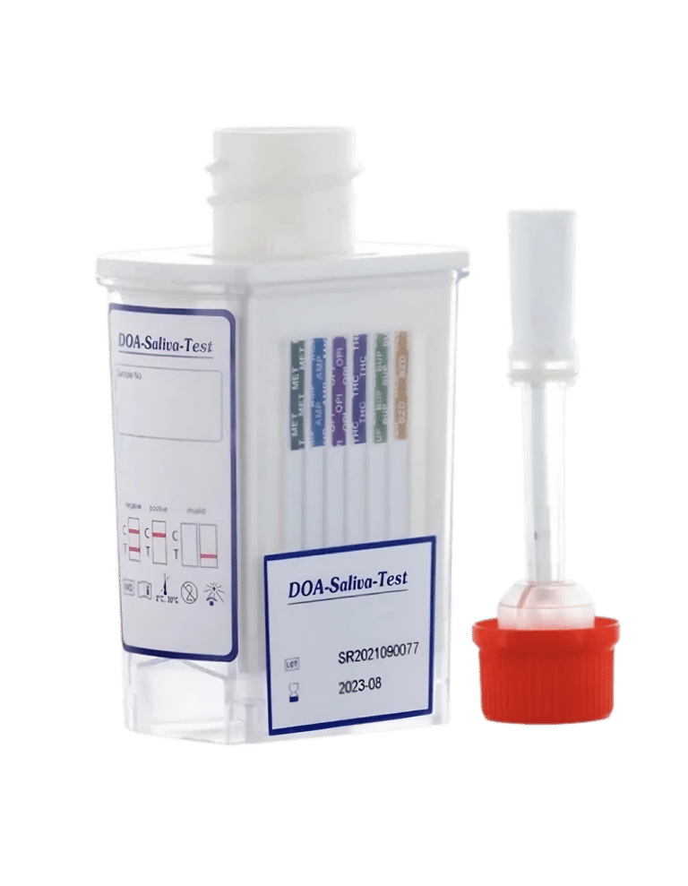 Prueba rápida de detección multidrogas 6 parámetros en saliva para empresas en México