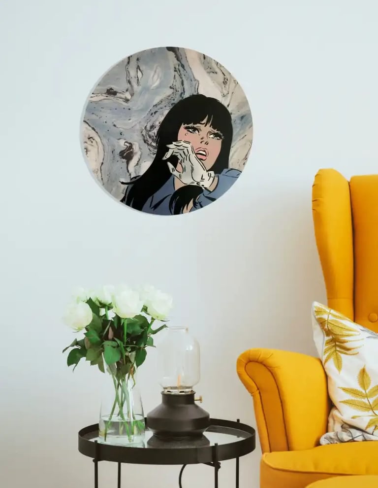 Efin art on wall