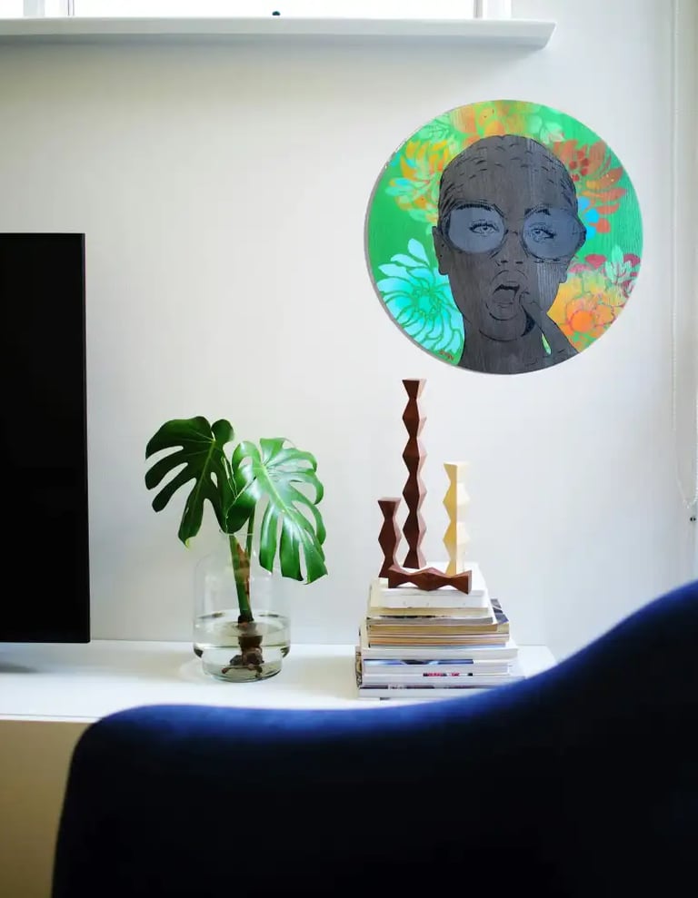 Efin art on wall