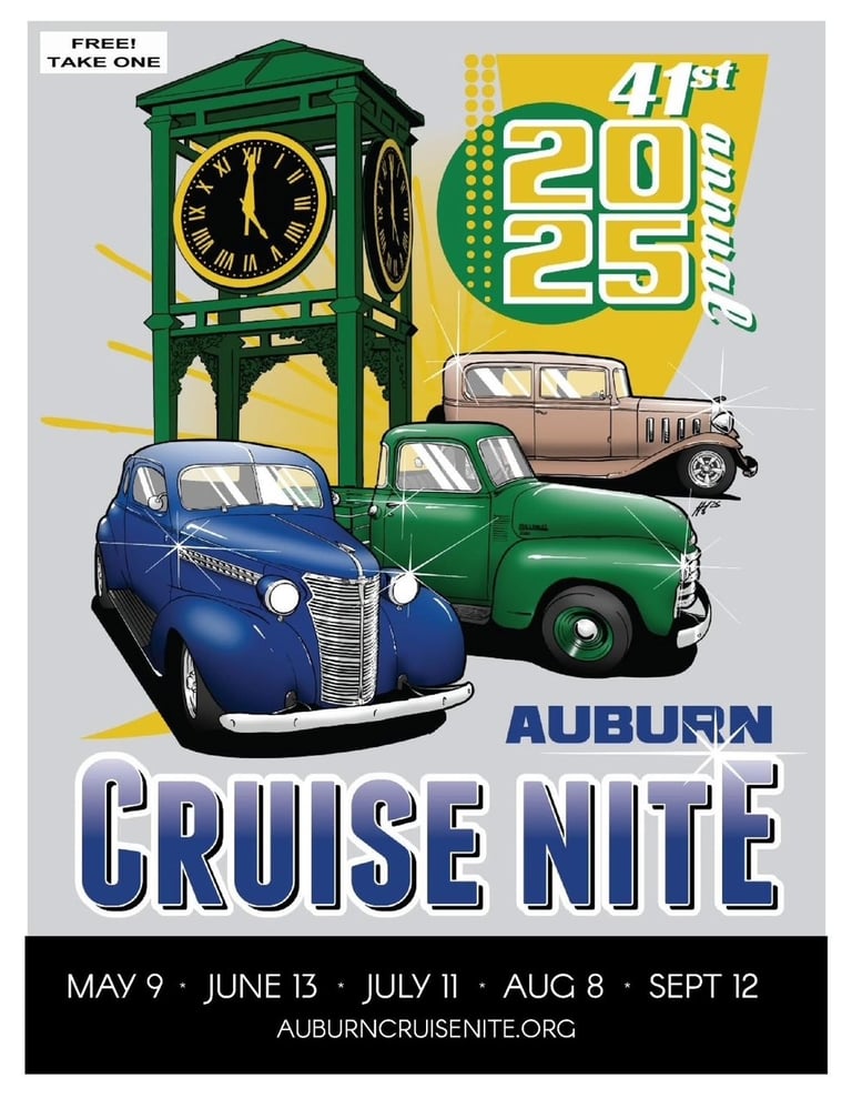 Auburn Cruise Night Poster