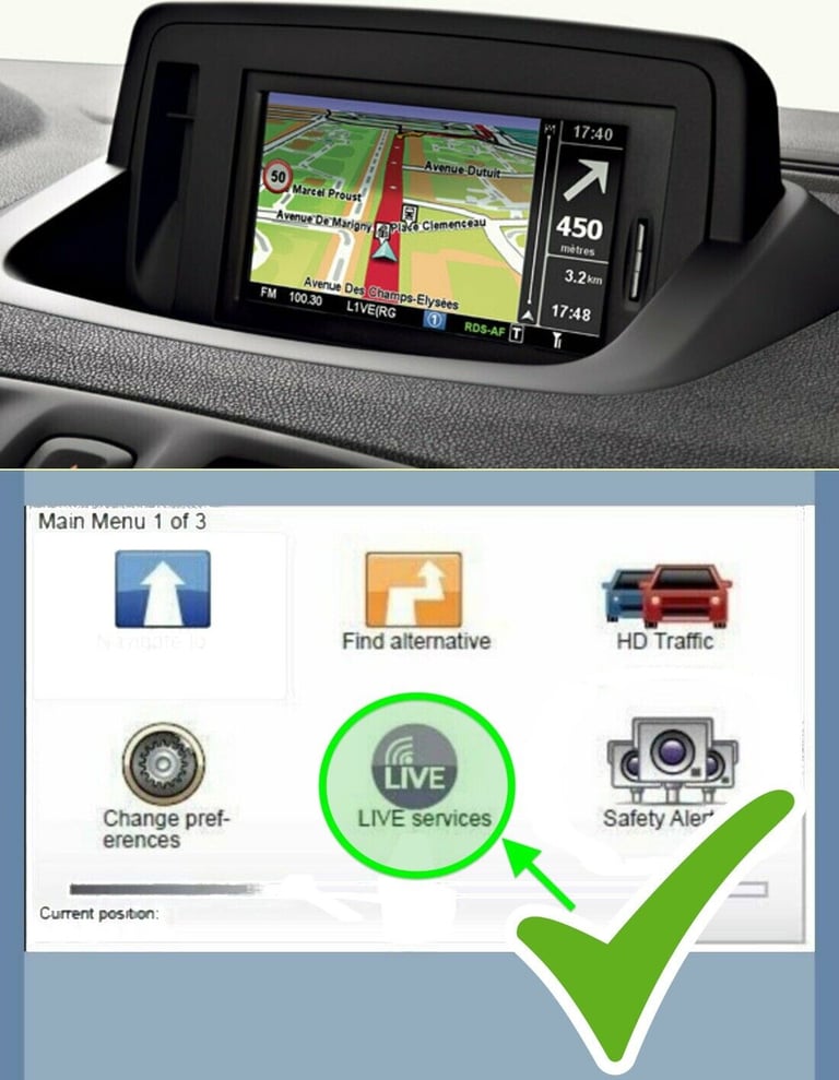 Renault Carminat Live navigacijos sistema – 2024–2025 žemėlapių SD kortelė su radarais