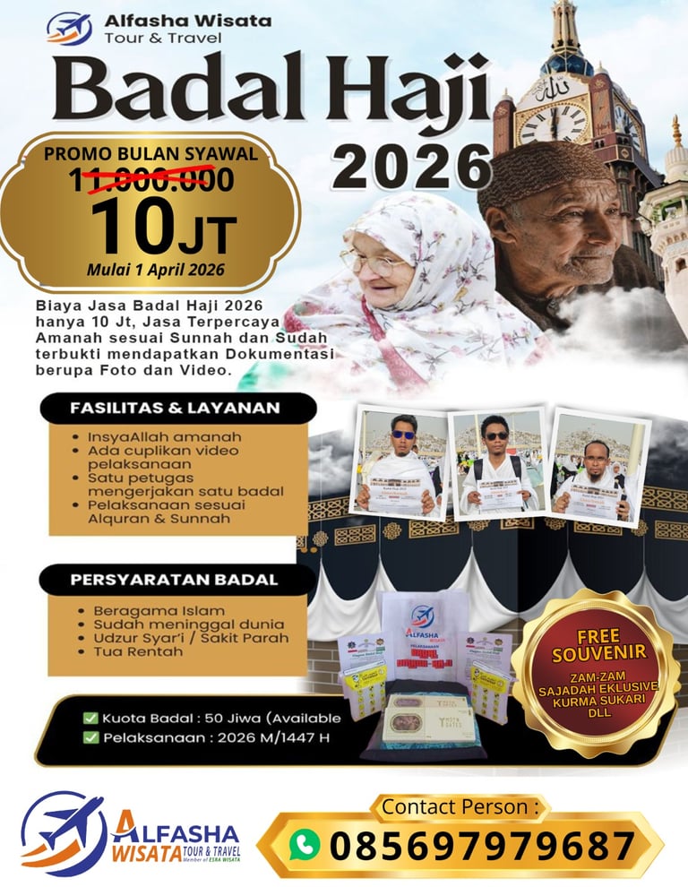 biaya badal haji 2026 alfasha wisata