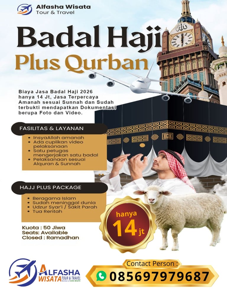 biaya badal haji 2026 plus qurban