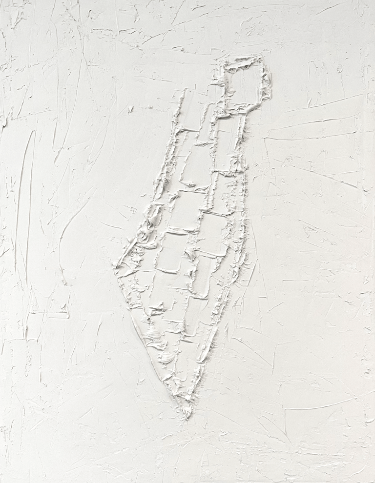 israel raised textured organic modern wall art canvas