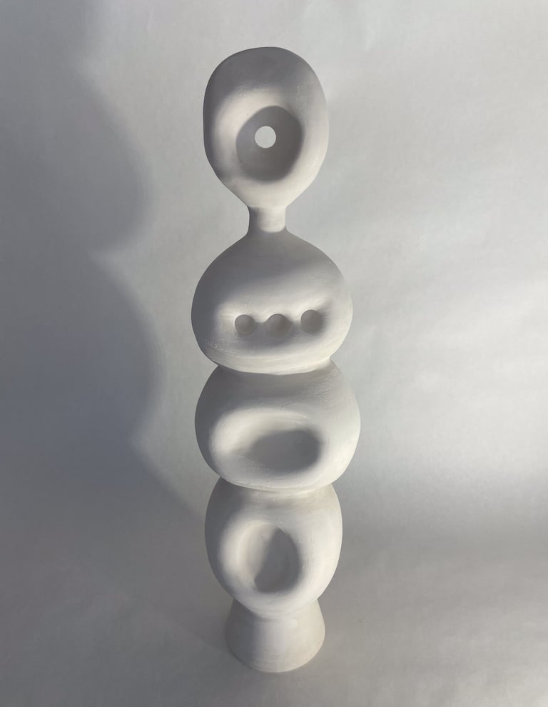minimalist modernist surrealist contemporary sculpture stoneware