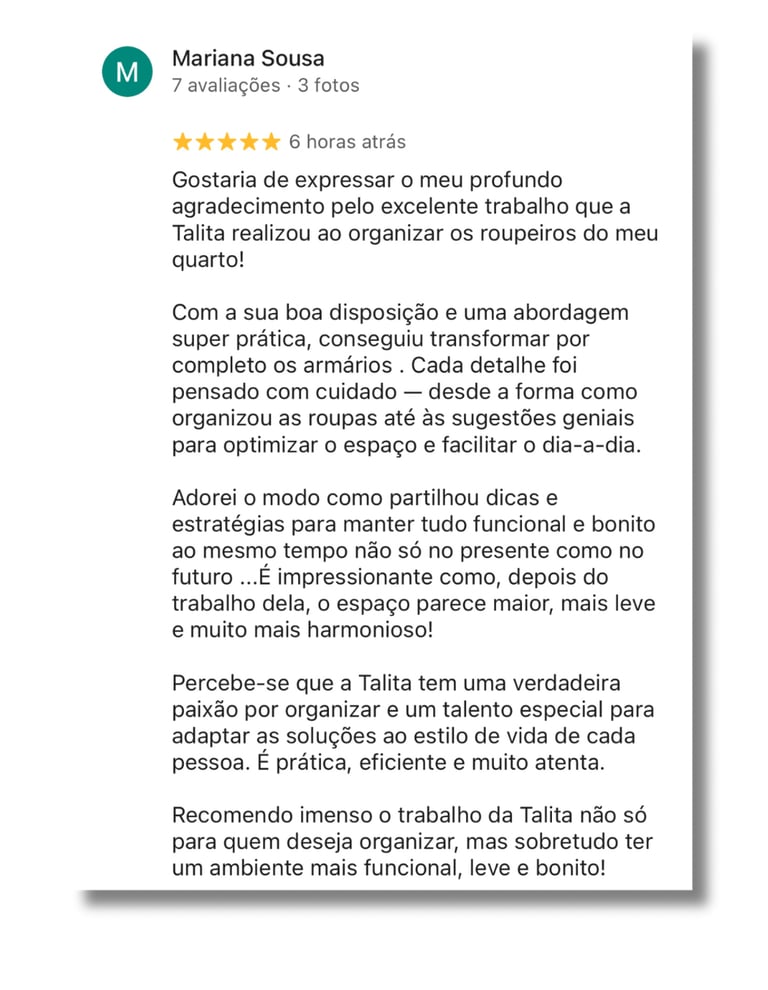 Talita Tavares / Personal Organizer - Organização Residêncial / Cursos / Ebook / Consultoria