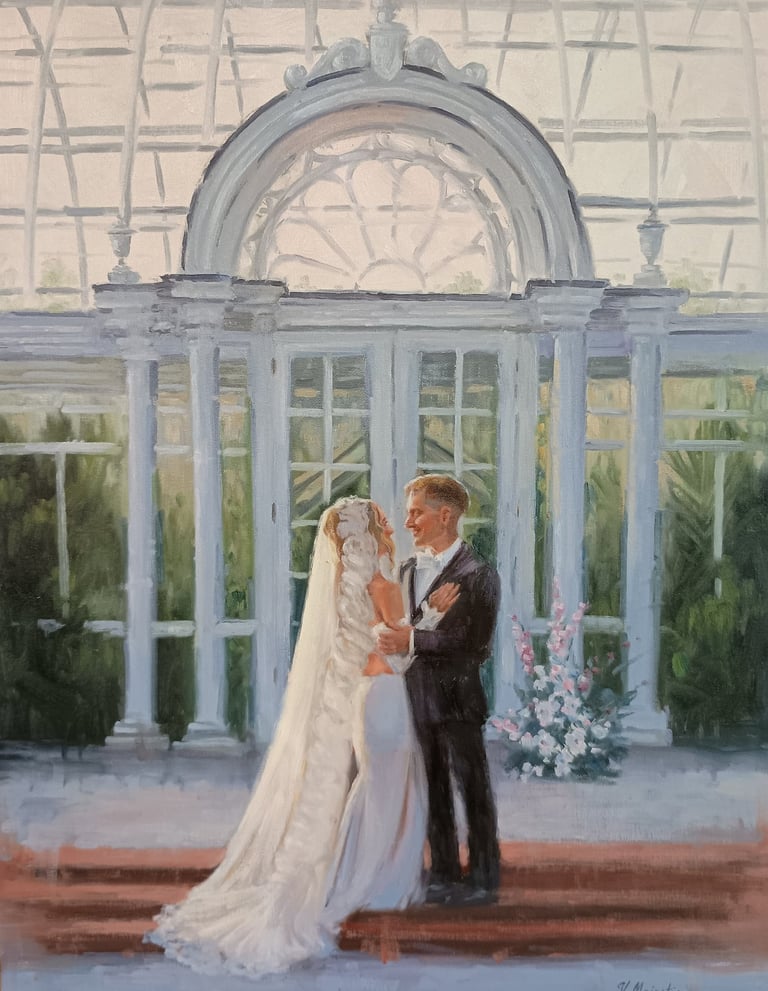 Reynolda Village Greenhouse wedding ceremony