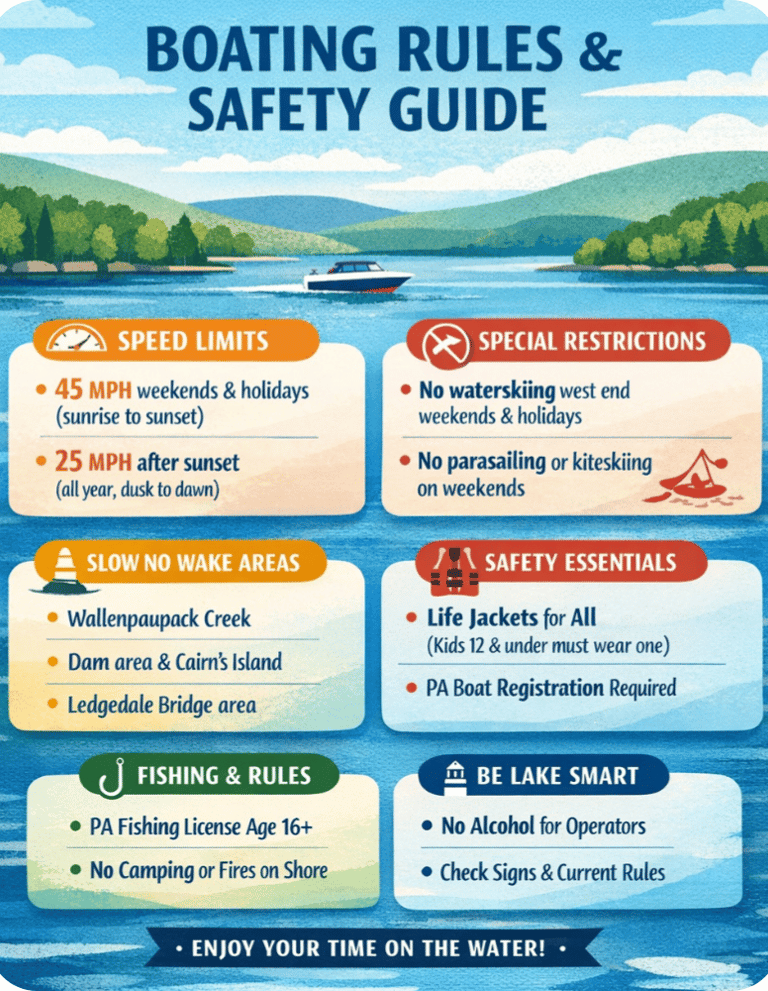 boating and safety rules overview for lake wallenpaupack