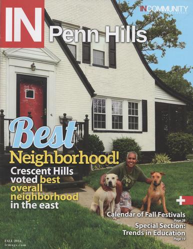 Magazine cover showing Crescent Hills voted best overall neighborhood east of Pittsburgh