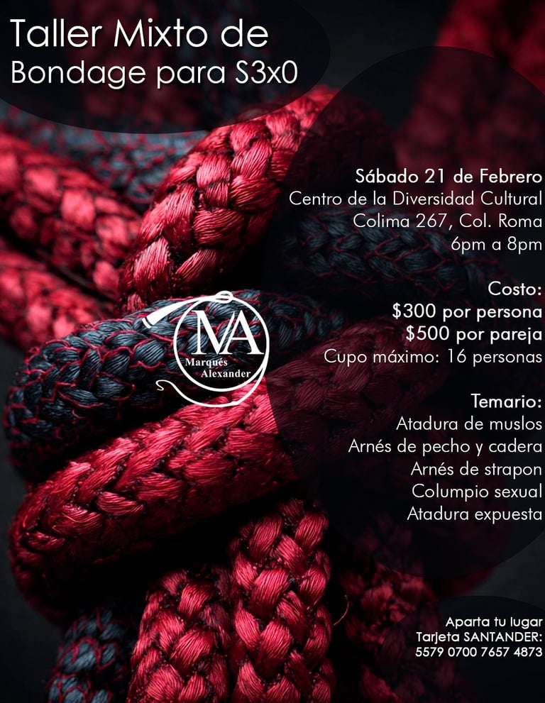 taller de bondage, Bondage para sexo, sex bondage, bondage mexico, shibari mexico shibari mexico