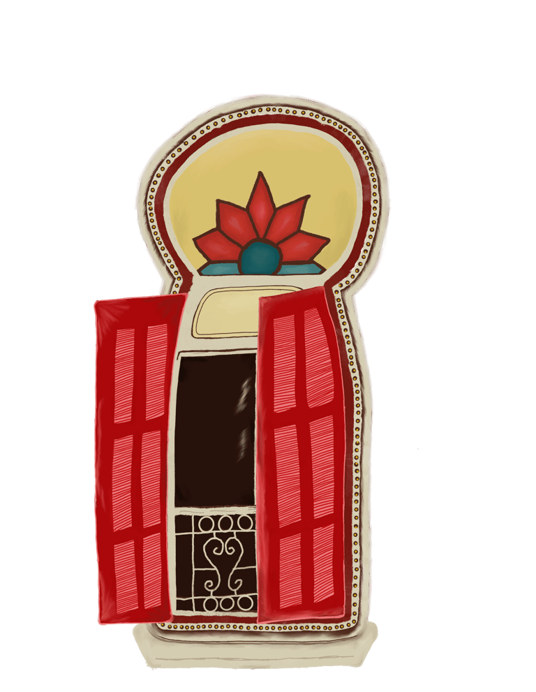 Beirut Traditional levant window illustration by Taala Studio Te