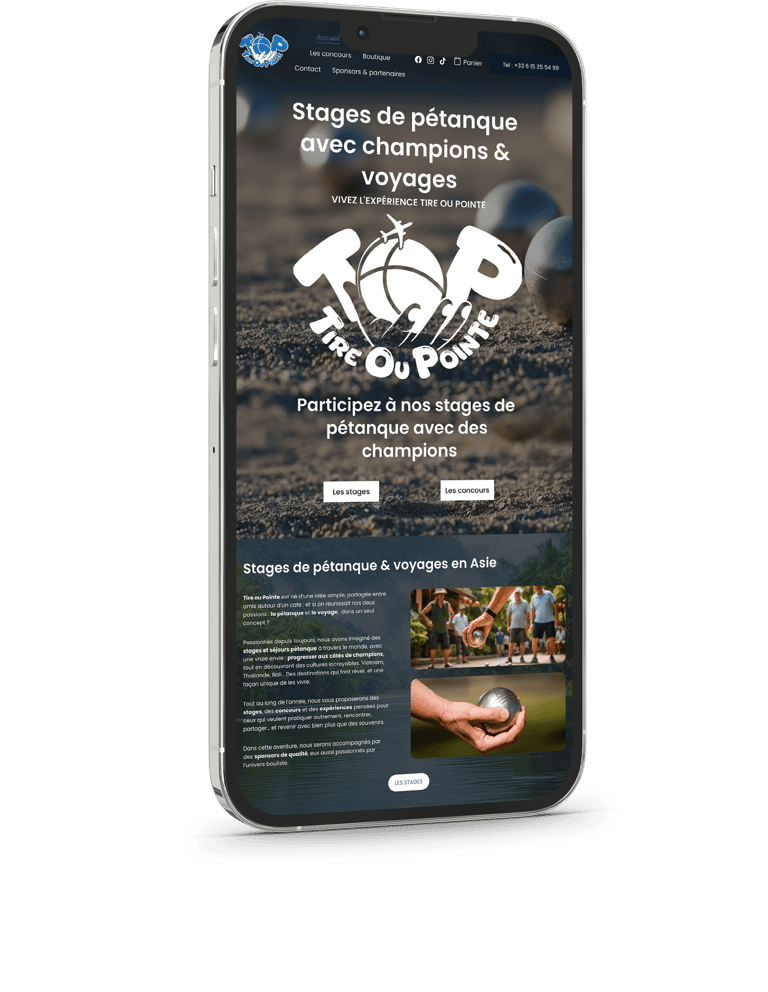 Création et maintenance du site tire ou pointe