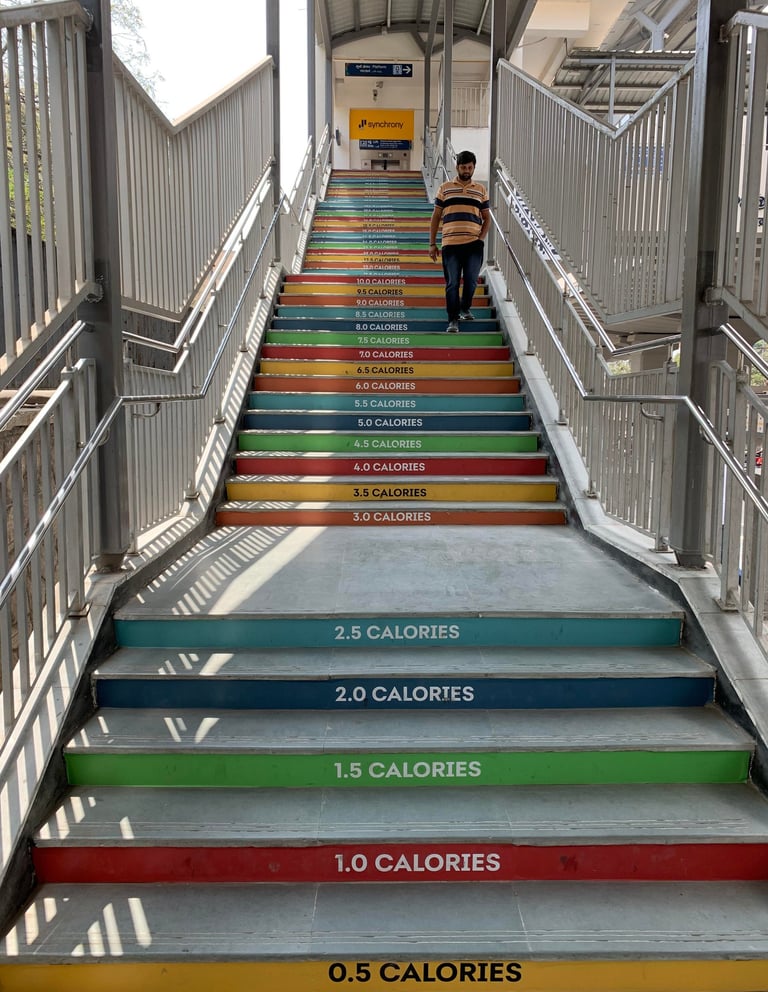 escalier calories santé