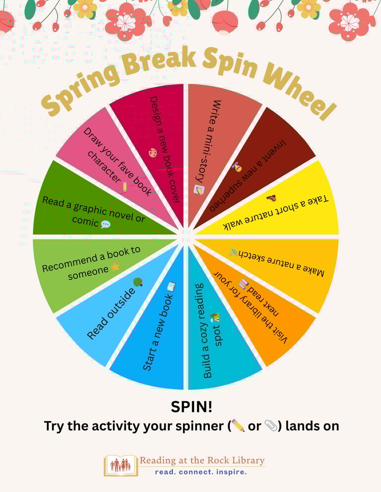 Click to download our Spring Break Spin Wheel!