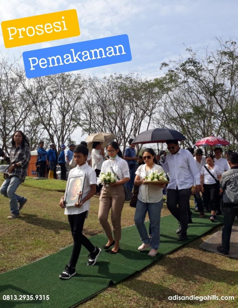 San Diego Hills karawang prosesi pemakaman keluarga