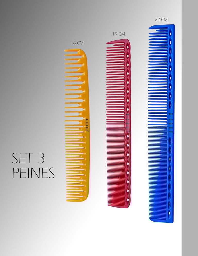 Set de tres peines X-EDGE