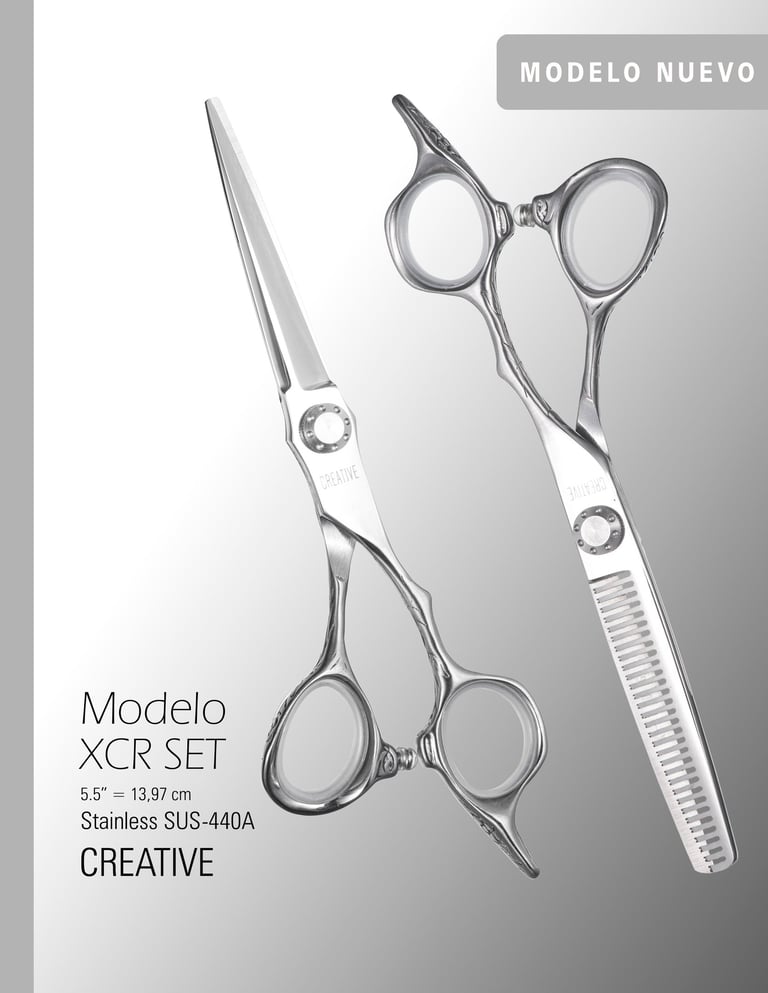 Set de dos tijeras XCR Creative de 5.5"