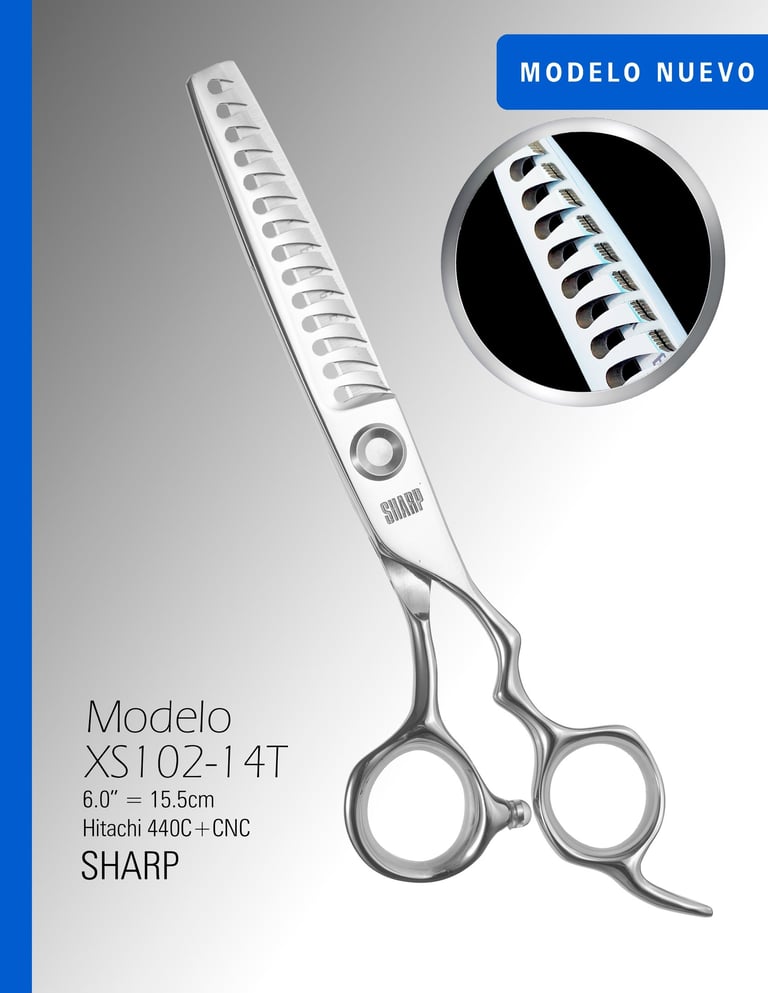 Tijera de Textura XS102-14T Sharp de 6.0"