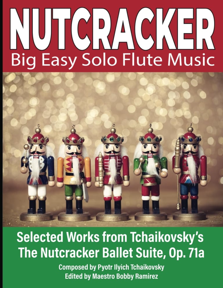 Nutcracker Big Easy Solo Flute Music Book
