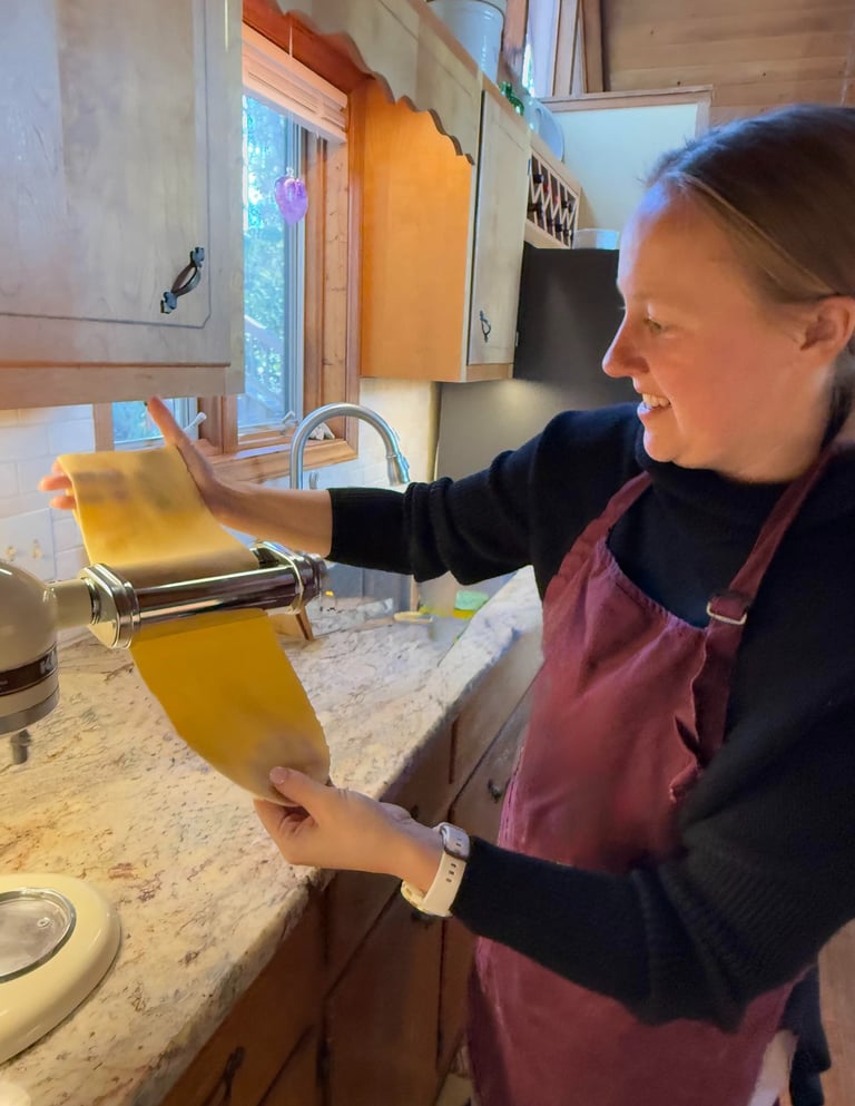 Pasta noodle making
