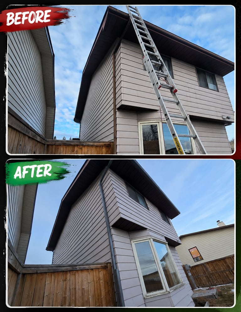 Residential gutter and downspout replacement