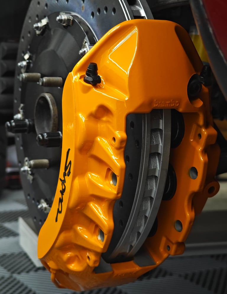 MKIV Supra big brake kit using R35 GTR calipers