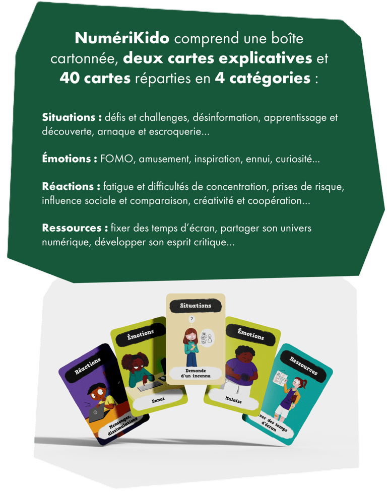 NumériKido, le jeu de cartes sur le numérique