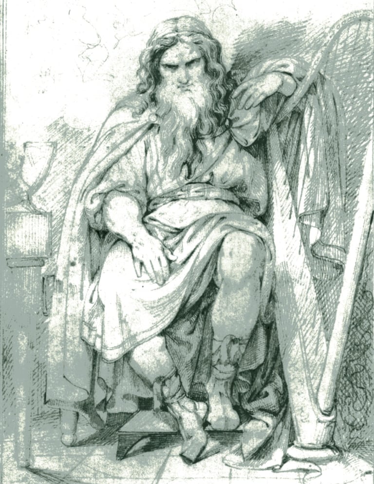 "Bragi" por Carl Wahlbom.