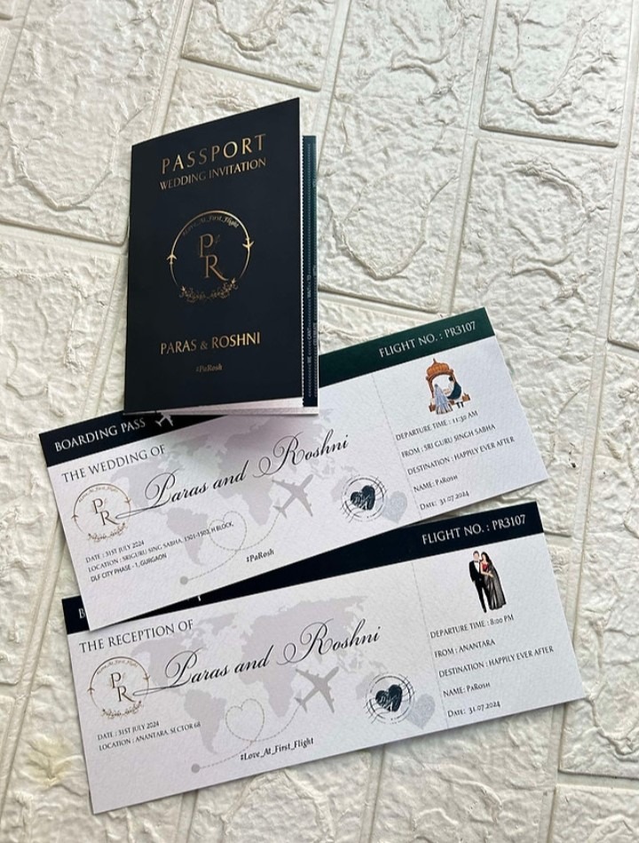 Passport Invitation by Geet Events