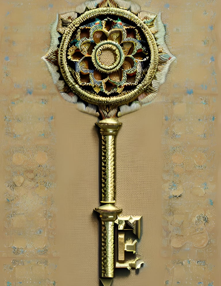 a keyholed keyholed to a gold keyhole
