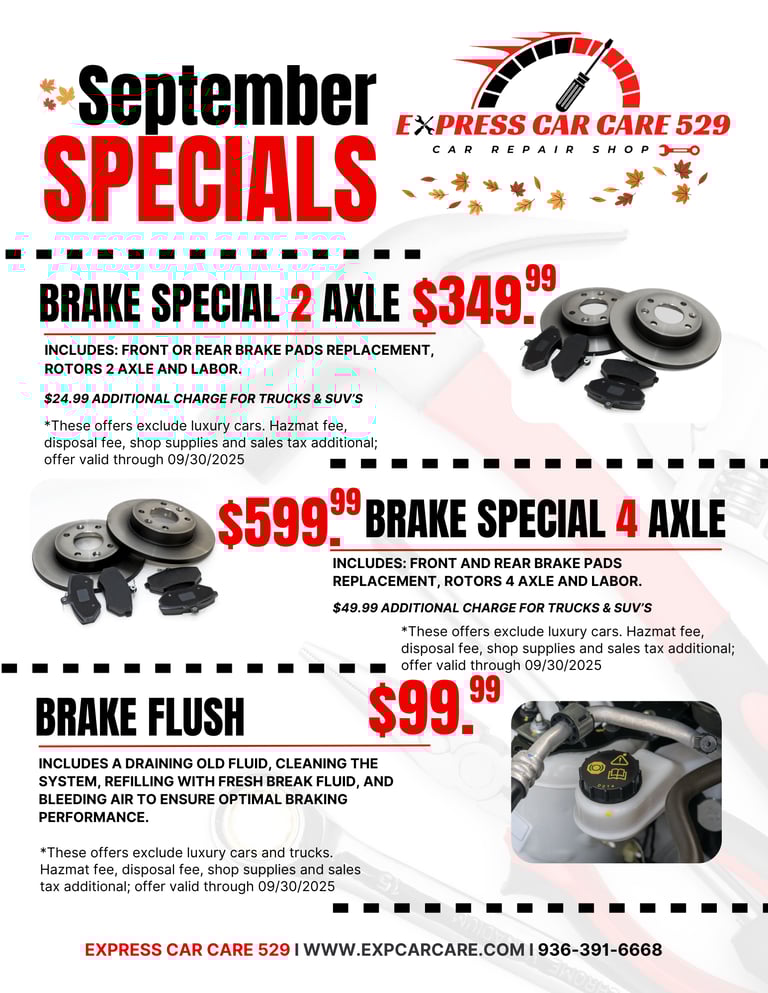 a flyer for a special offer for a special offer
