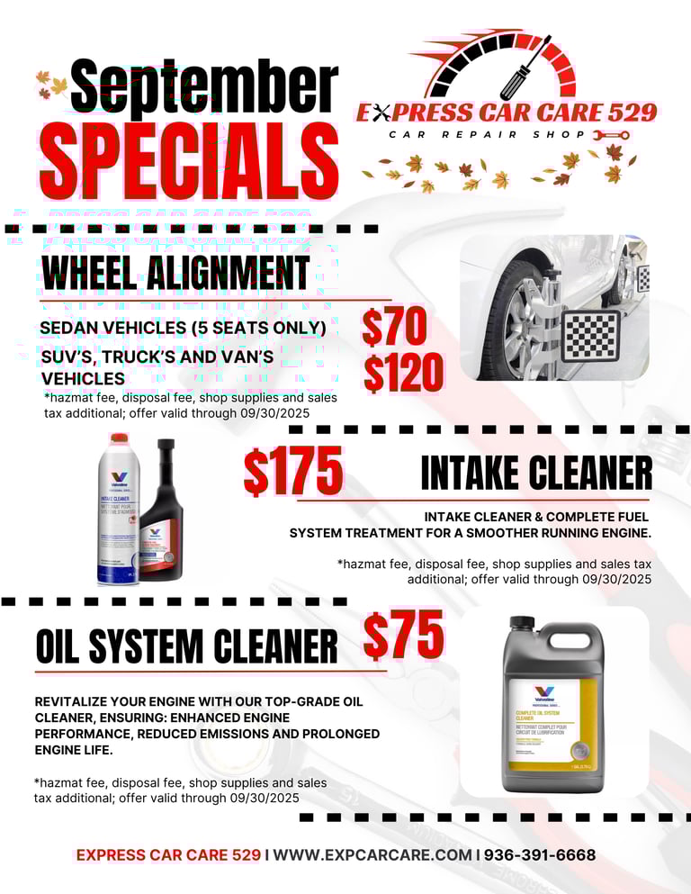 a flyer for a special offer for a special offer