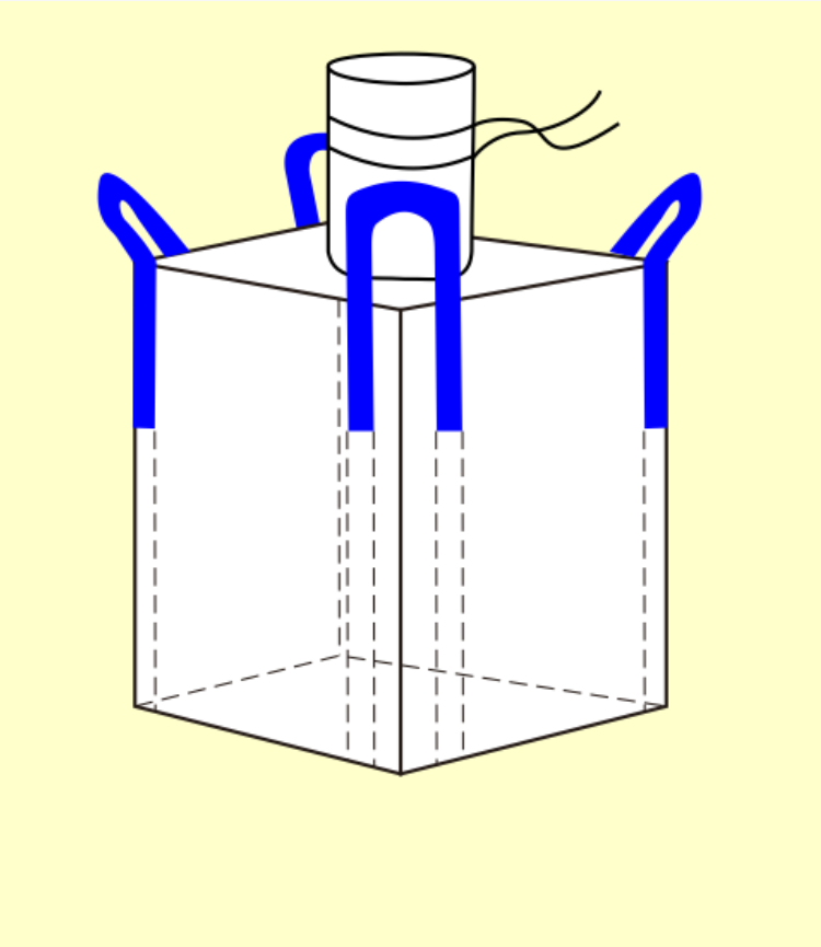 Flexible bulk container for agriculture products