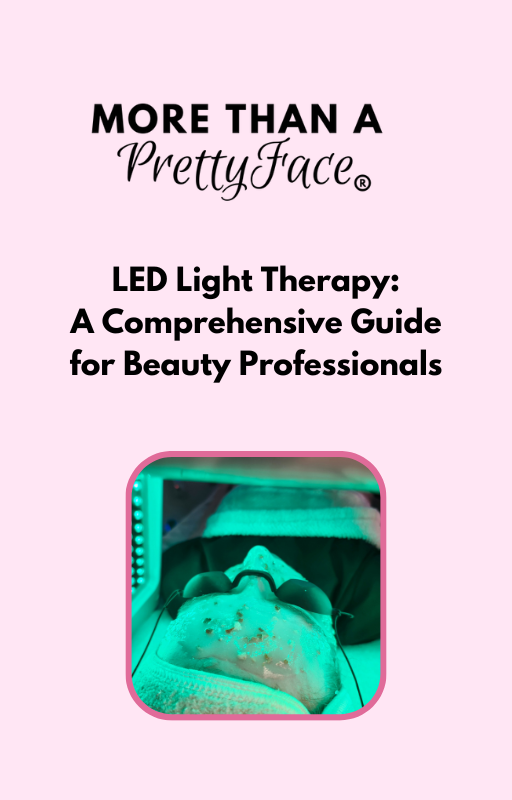 Professional green LED light therapy treatment for skin rejuvenation and beauty therapy.
