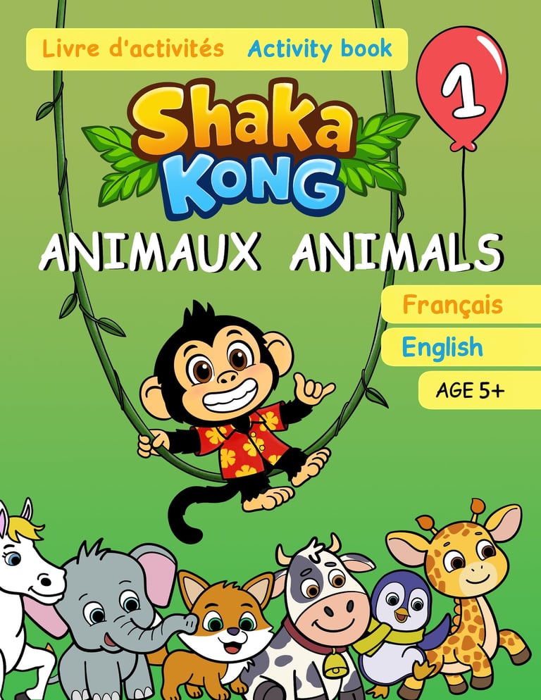 Shaka Kong bilingual activity book for children