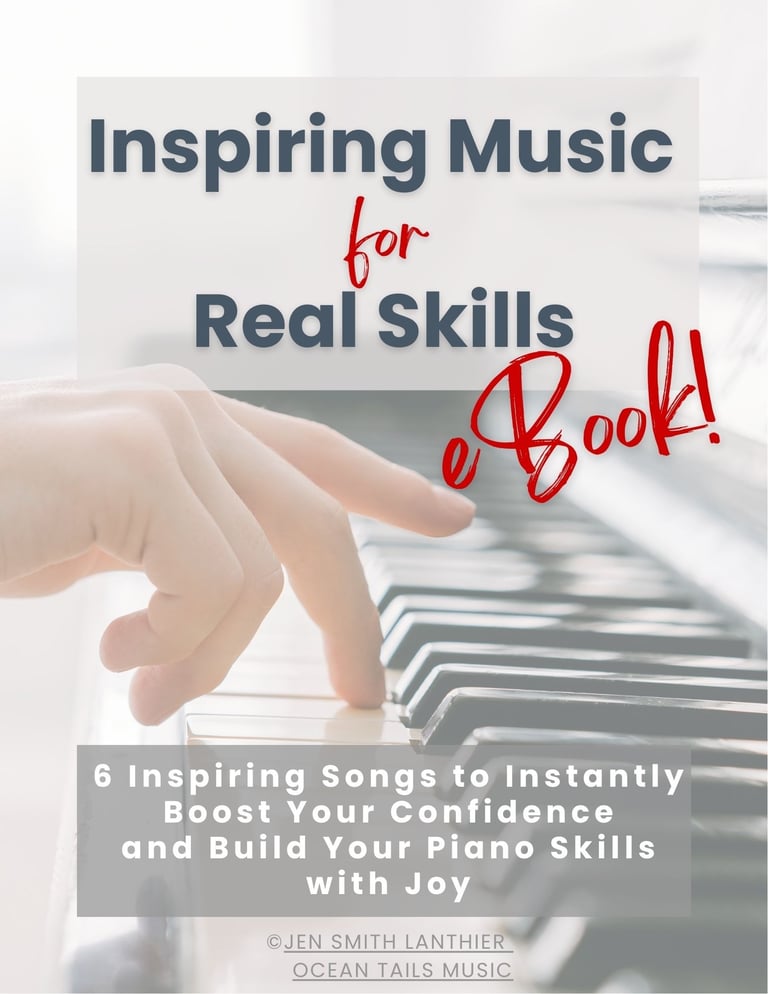 Photo of hand on piano keyboard