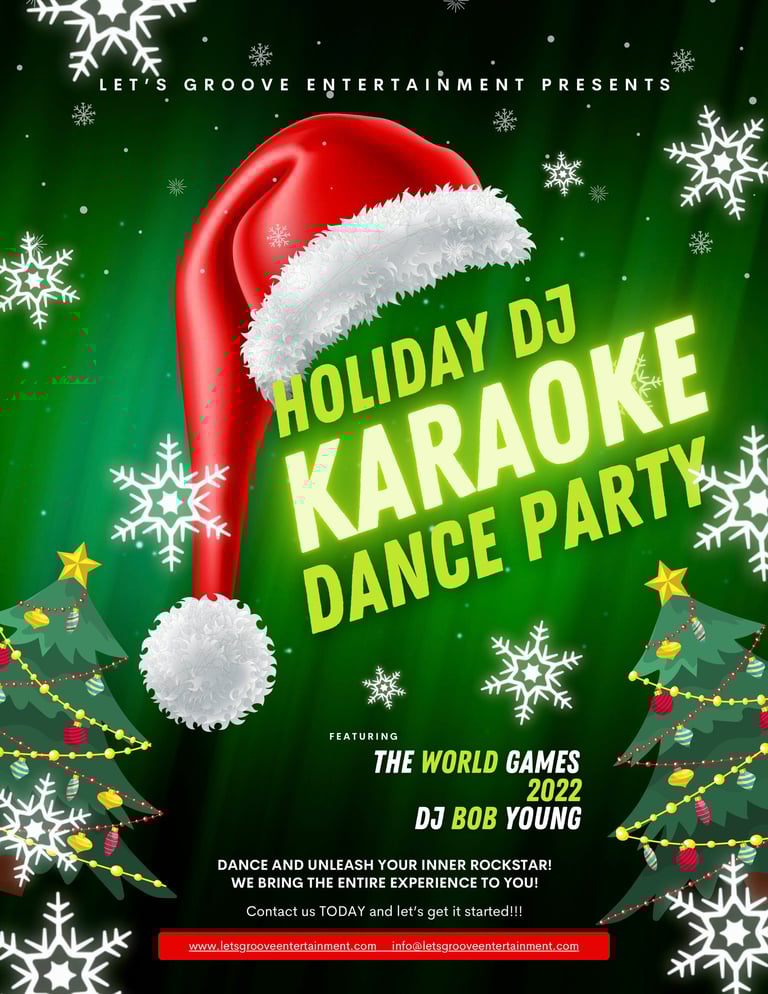 corporate office holiday dj karaoke dance party