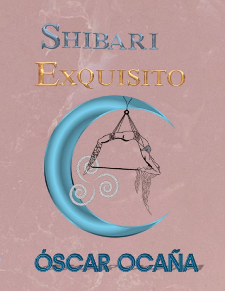 Portada del libro ilustrado "Shibari Exquisito" de Óscar Ocaña Parrón