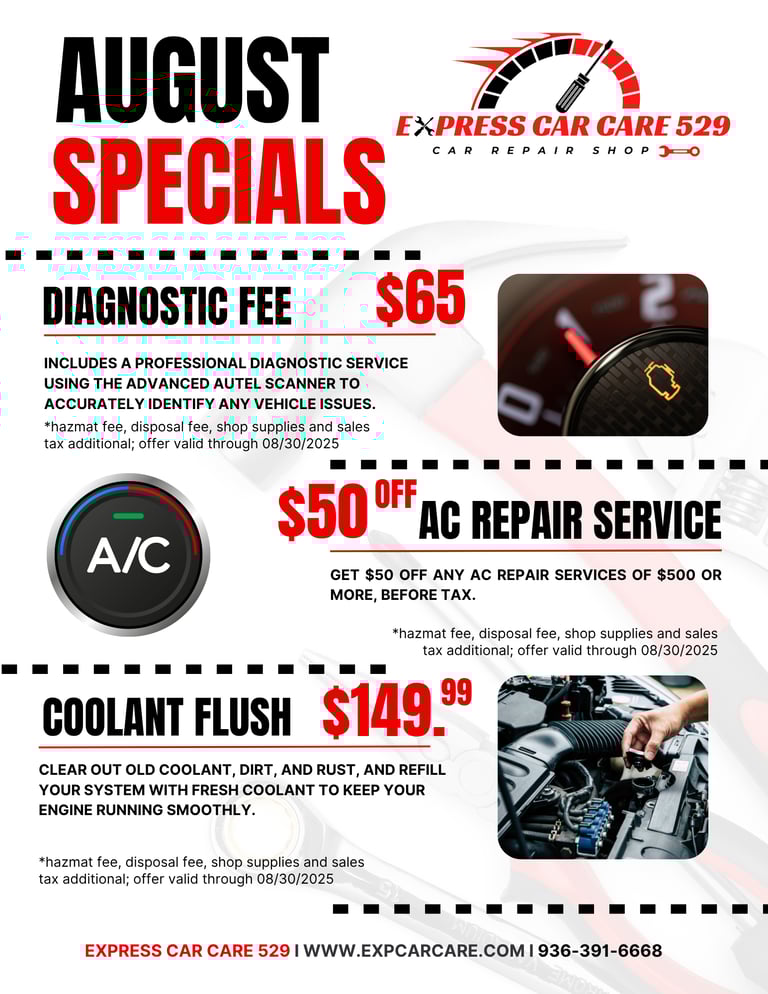 a flyer for a special event with a special offer