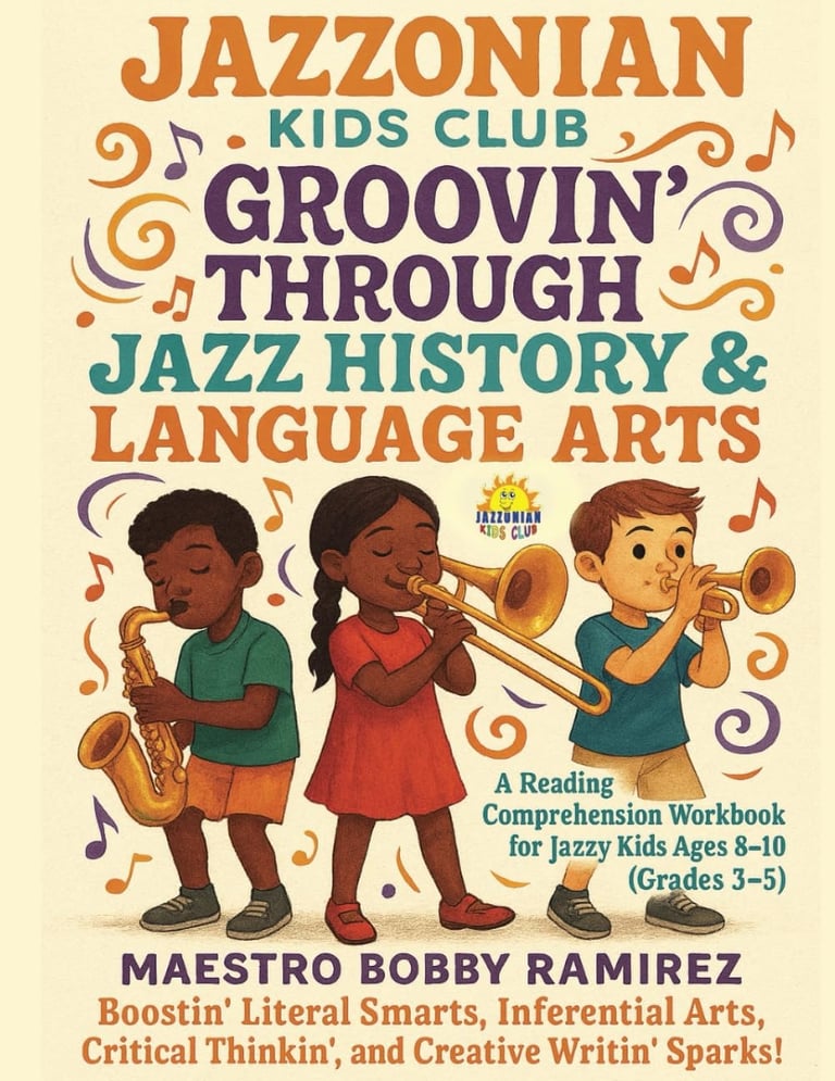 Jazzonian Kids Club: Groovin' Through Jazz History & Language Arts: A Reading Comprehension Workbook
