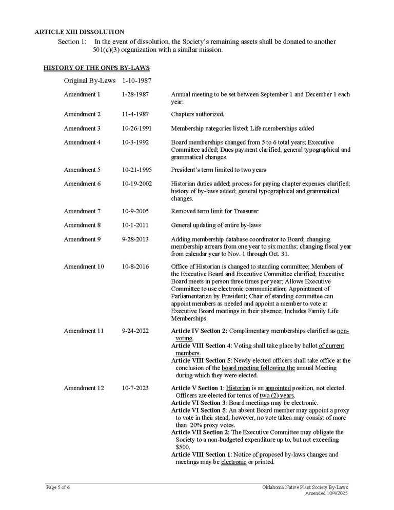 2025 By-Laws, page 5 of 6