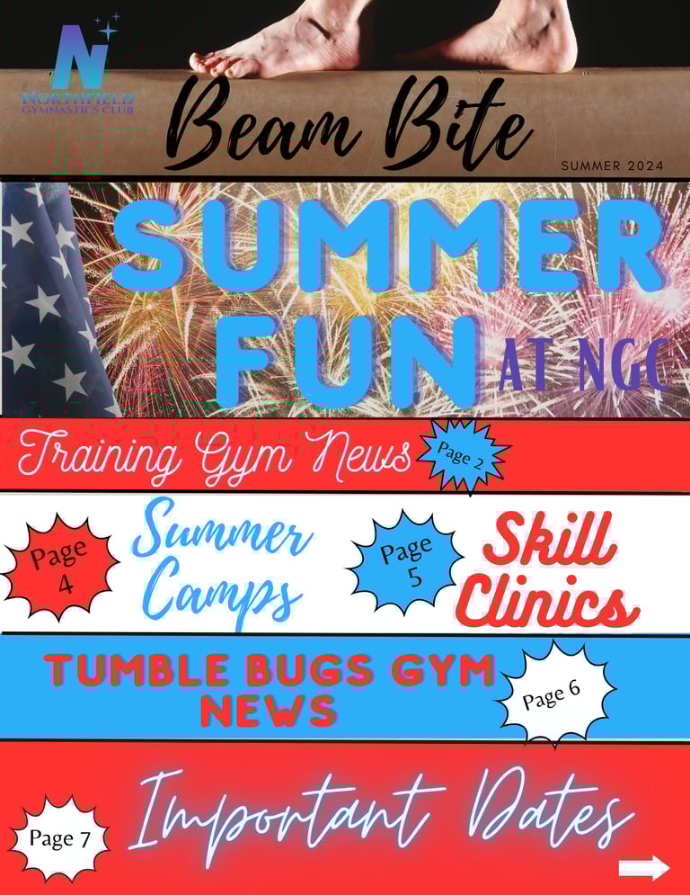 a poster of a person on a gymnastics competition