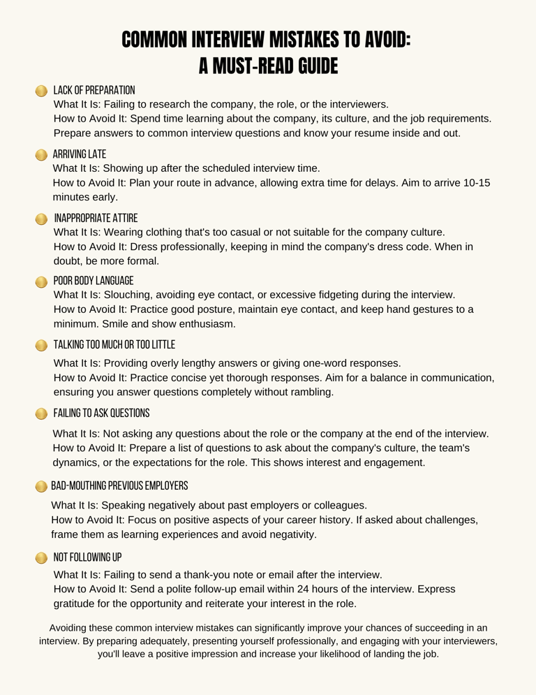 a common interview interview guide for a job interview