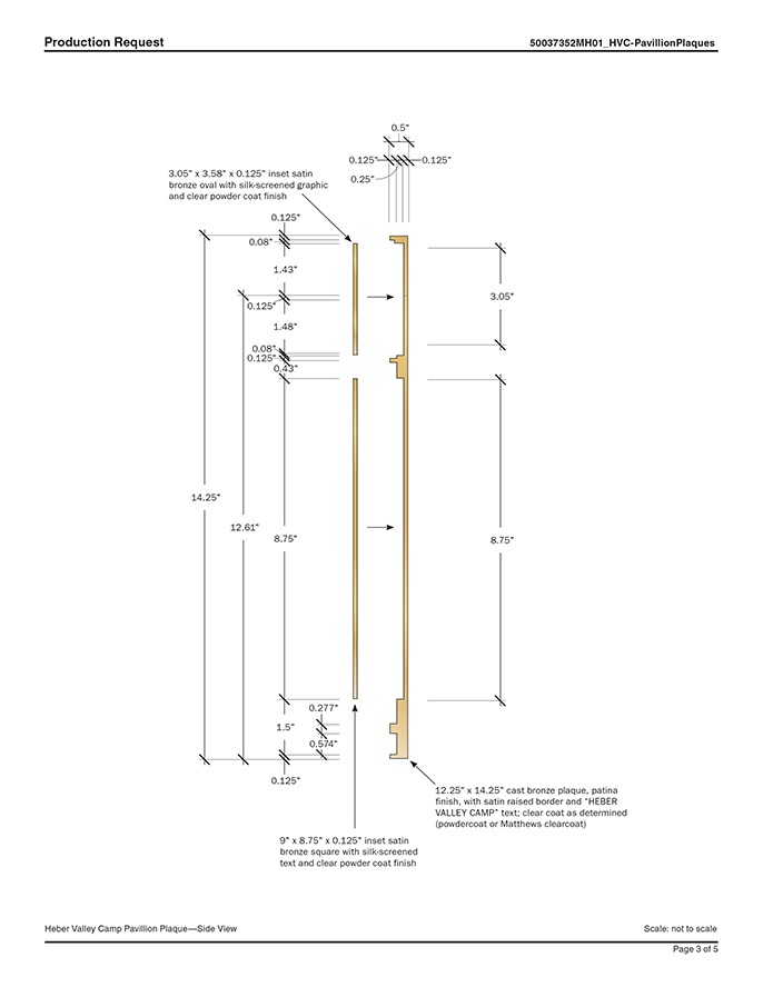 Heber Valley Camp Commemorative Plaques—Side Detail