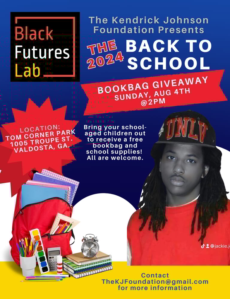 Back to School Bookbag Giveaway Kendrick Johnson