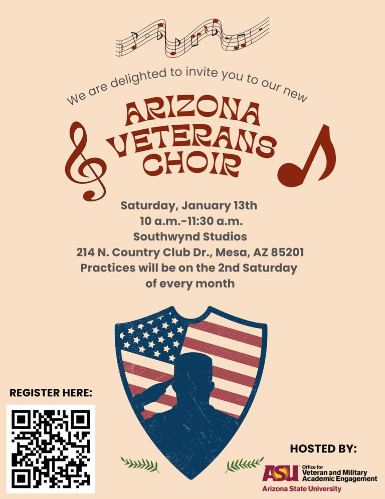 Arizona Veterans Choir flyer